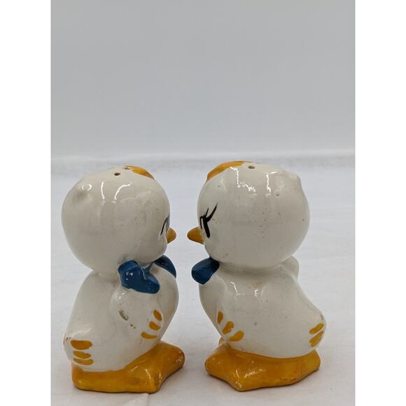Vintage Duckling Little Chicks Salt Pepper Shaker Pair Set Adorable - Picture 8 of 10